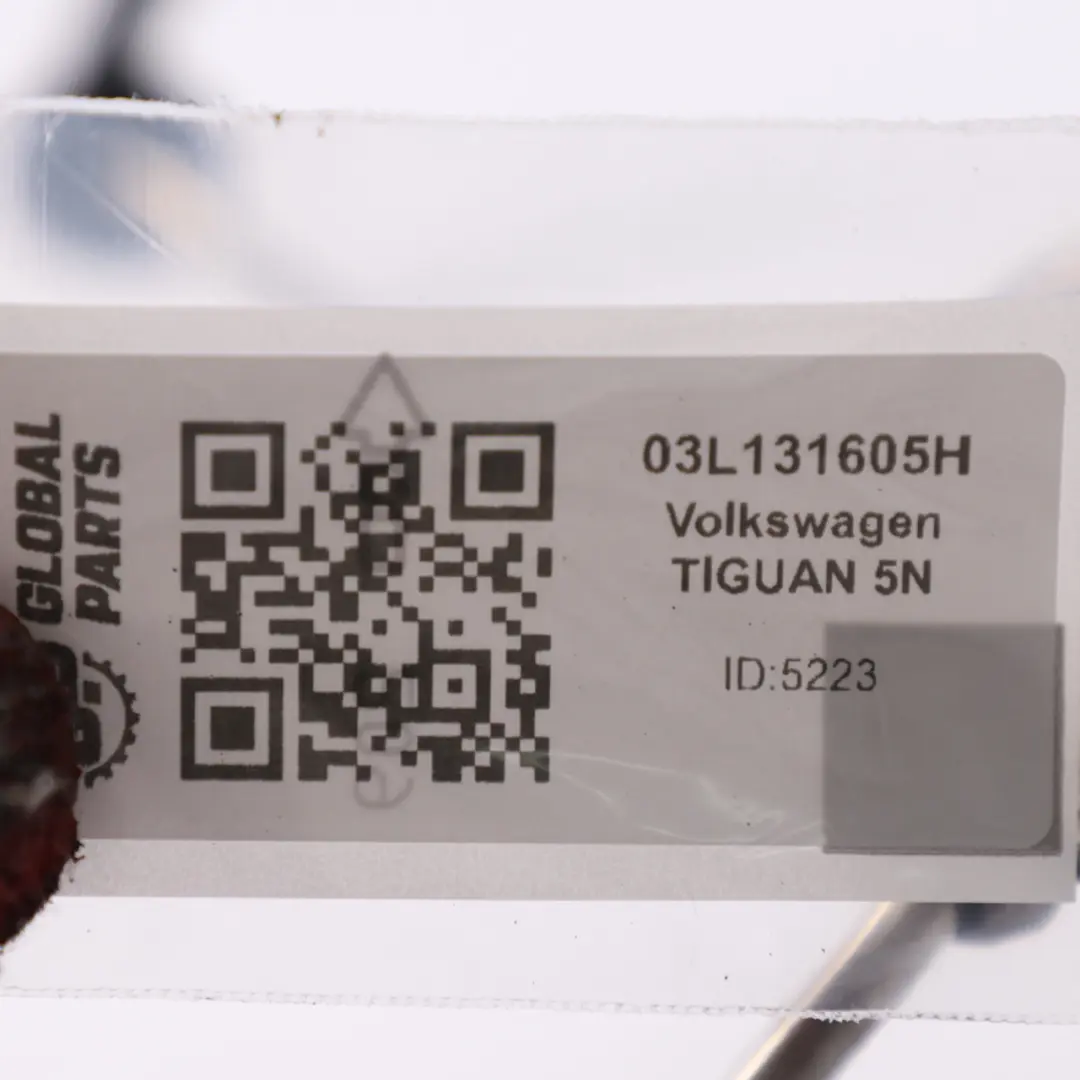 Volkswagen Tiguan 2.0 TDI EGR Enfriador Tubo Vacío Manguera Conector - SKU 03L131605H - Número de pieza 03L131605H
