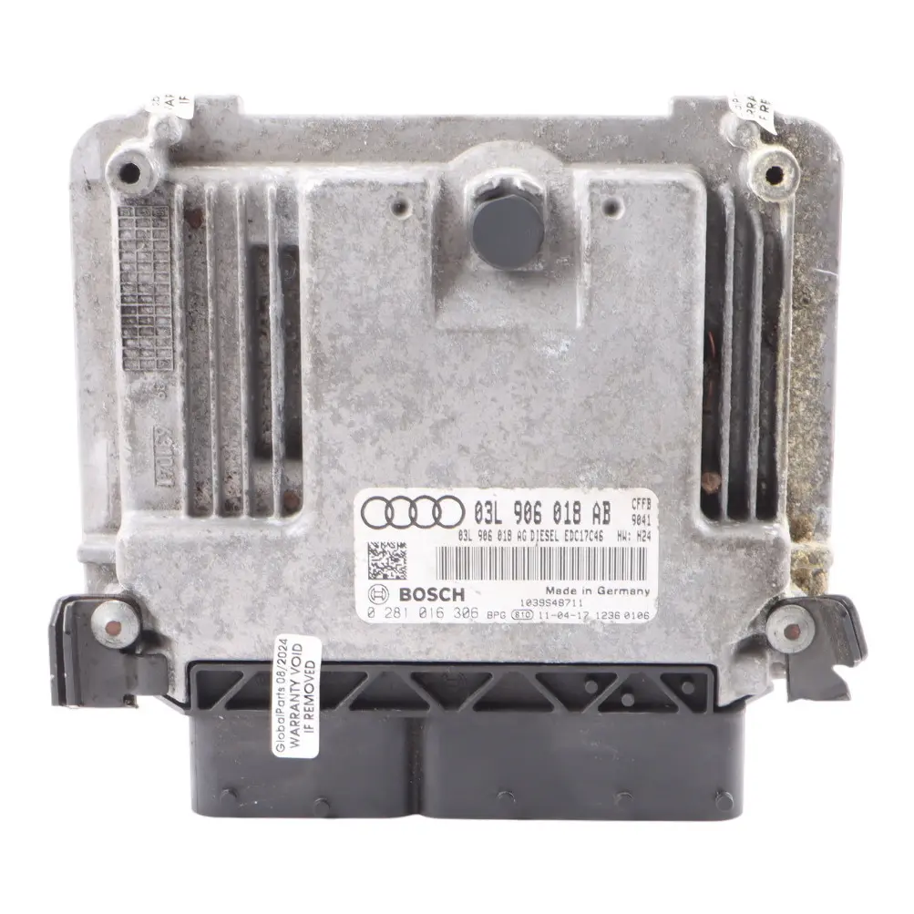 Audi A3 8P CFFB 2.0 TDI 140HP Diesel Motorsteuergerät ECU 03L906018AB Manuell