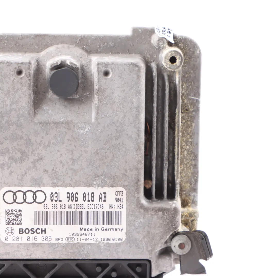 Audi A3 8P CFFB 2.0 TDI 140HP Diesel Engine Control Unit ECU Manual - SKU 03L906018AB - Part number 03L906018AB
