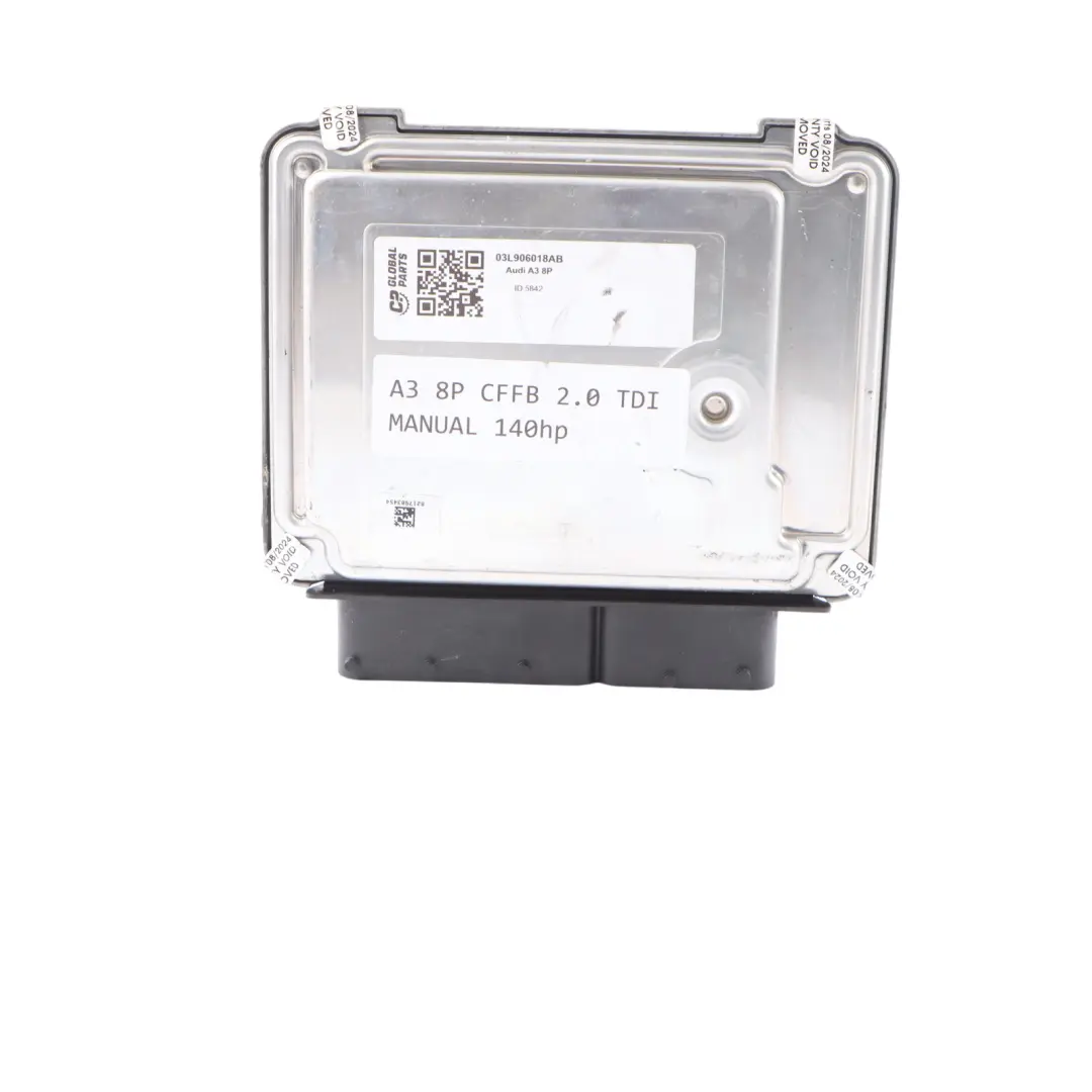 Audi A3 8P CFFB 2.0 TDI 140HP Diesel Motorsteuergerät ECU Manuell - SKU 03L906018AB - Teilenummer 03L906018AB