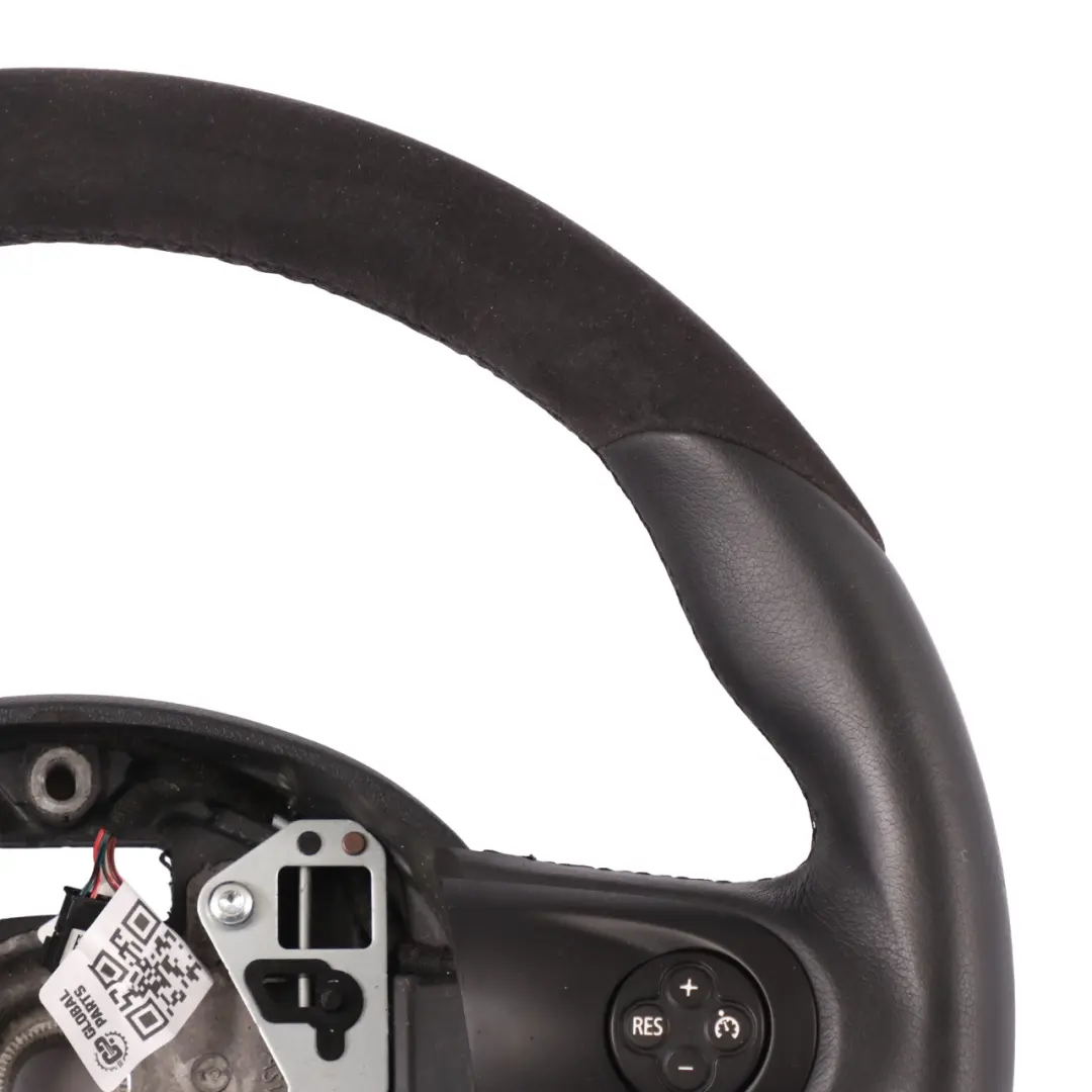 Multifunzione Sportivo in Alcantara / Pelle Nera per Mini Cooper R56 R60 JCW Volante con numero di parte 0416251 Mini Cooper R56 R60 JCW Volante Multifunzione Sportivo in Alcantara / Pelle Nera - SKU 0416251 - Numero di parte 0416251