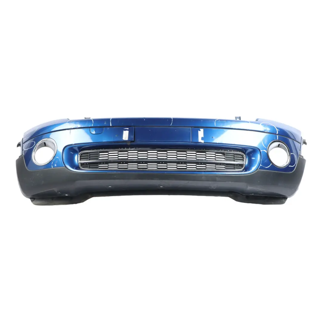 Front Bumper Complete Trim Panel R55 Lightning Blue Metallic - A63 to Mini R56 with Part number 0430221 Mini R56 Front Bumper Complete Trim Panel R55 Lightning Blue Metallic - A63 - SKU 0430221-LB1 - Part number 0430221