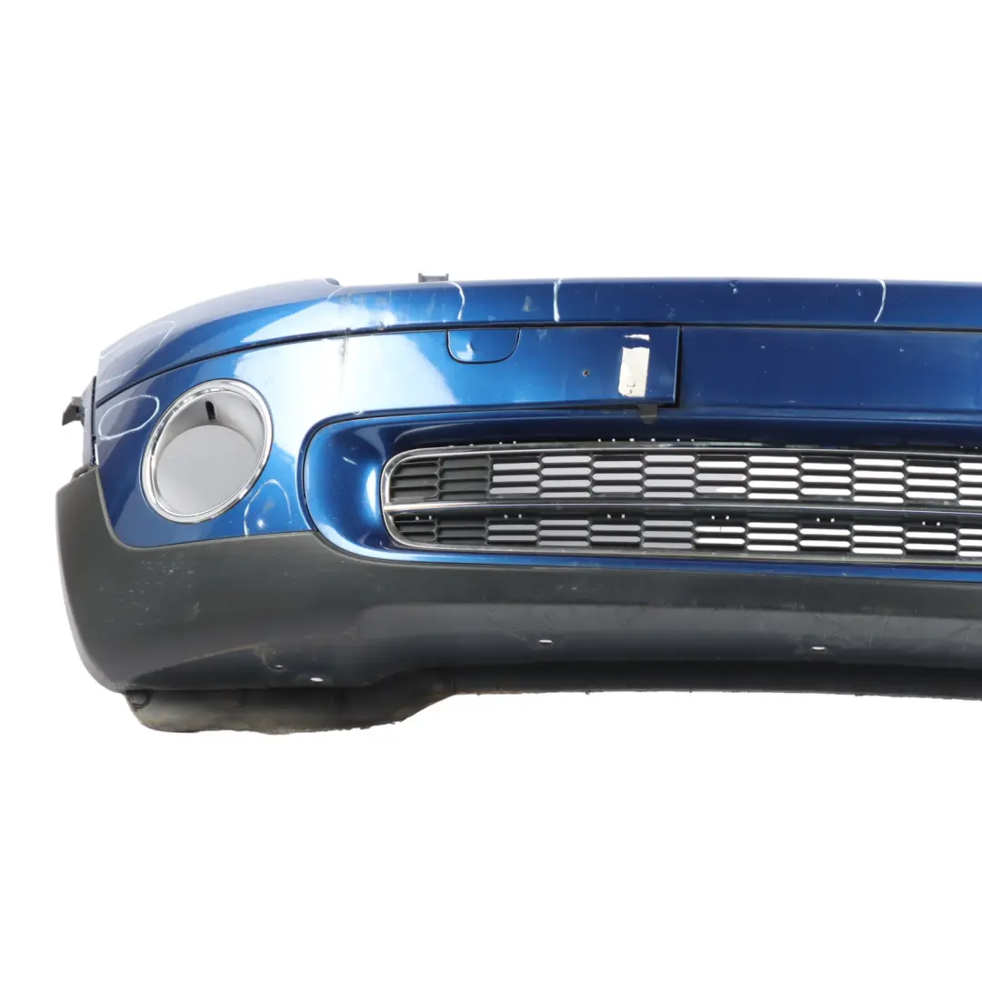 Front Bumper Complete Trim Panel R55 Lightning Blue Metallic - A63 to Mini R56 with Part number 0430221 Mini R56 Front Bumper Complete Trim Panel R55 Lightning Blue Metallic - A63 - SKU 0430221-LB1 - Part number 0430221