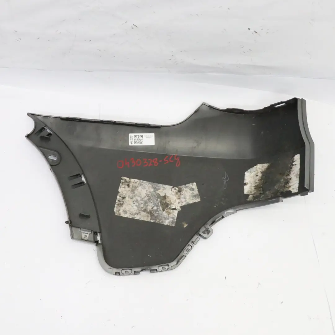 BMW X5 E70 Parachoques Trasero Derecho Esquina Tapa Lateral Spacegrau Gris - A52 - SKU 0430328-SCG - Número de pieza 0430328
