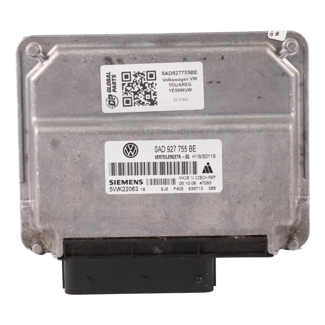 7L Module Unité Contrôle Boîte Transfert ECU pour VW Volkswagen Touareg à propos du numéro de pièce 0AD927755BE VW Volkswagen Touareg 7L Module Unité Contrôle Boîte Transfert ECU - SKU 0AD927755BE - Numéro de pièce 0AD927755BE
