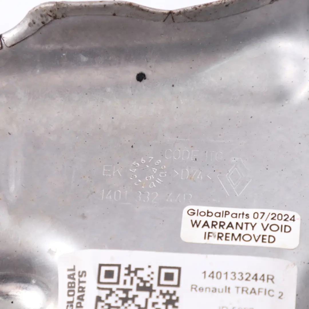 térmico colector escape para Opel Vivaro Renault Trafic 1.6 DCI Escudo con número de pieza 140133244R Opel Vivaro Renault Trafic 1.6 DCI Escudo térmico colector escape - SKU 140133244R - Número de pieza 140133244R