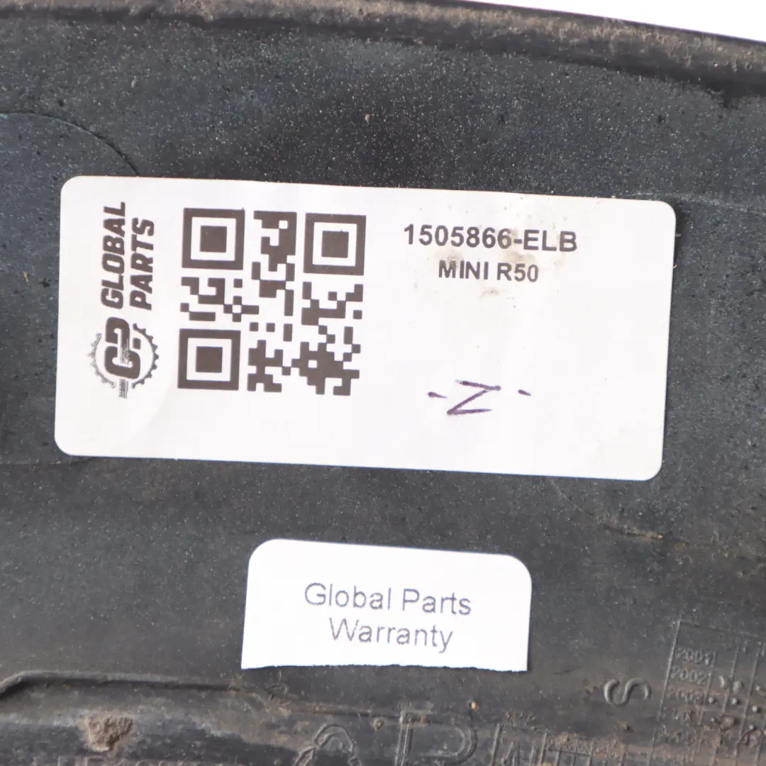 Arch Bonnet Trim Front Right O/S Electric Blue II B86 to Mini R50 R53 Wheel with Part number 1505866 Mini R50 R53 Wheel Arch Bonnet Trim Front Right O/S Electric Blue II B86 - SKU 1505866-ELB - Part number 1505866