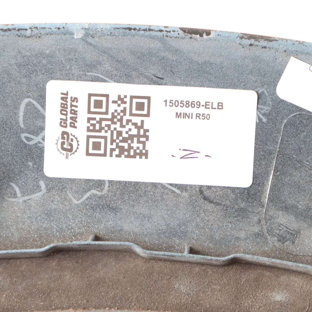 Left N/S Side Wheel Trim Cover Electric Blue II B86 to Mini Cooper R50 R52 R53 Rear with Part number 1505869 Mini Cooper R50 R52 R53 Rear Left N/S Side Wheel Trim Cover Electric Blue II B86 - SKU 1505869-ELB - Part number 1505869