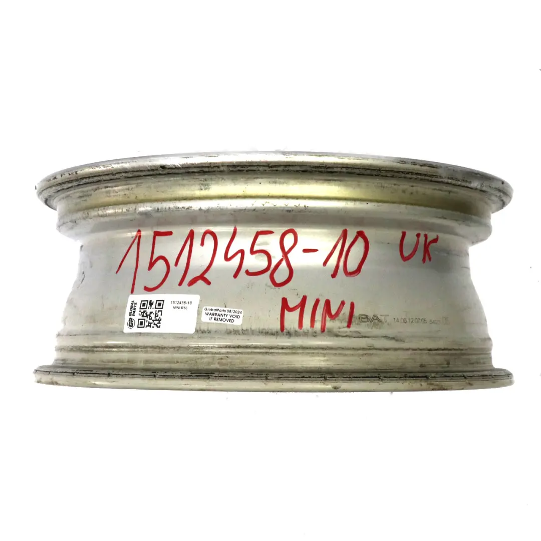 Mini Cooper One R50 R56 Silver Wheel Alloy Rim 15" ET:45 5,5J 7-Hole 81 - SKU 1512458-10 - Part number 1512458