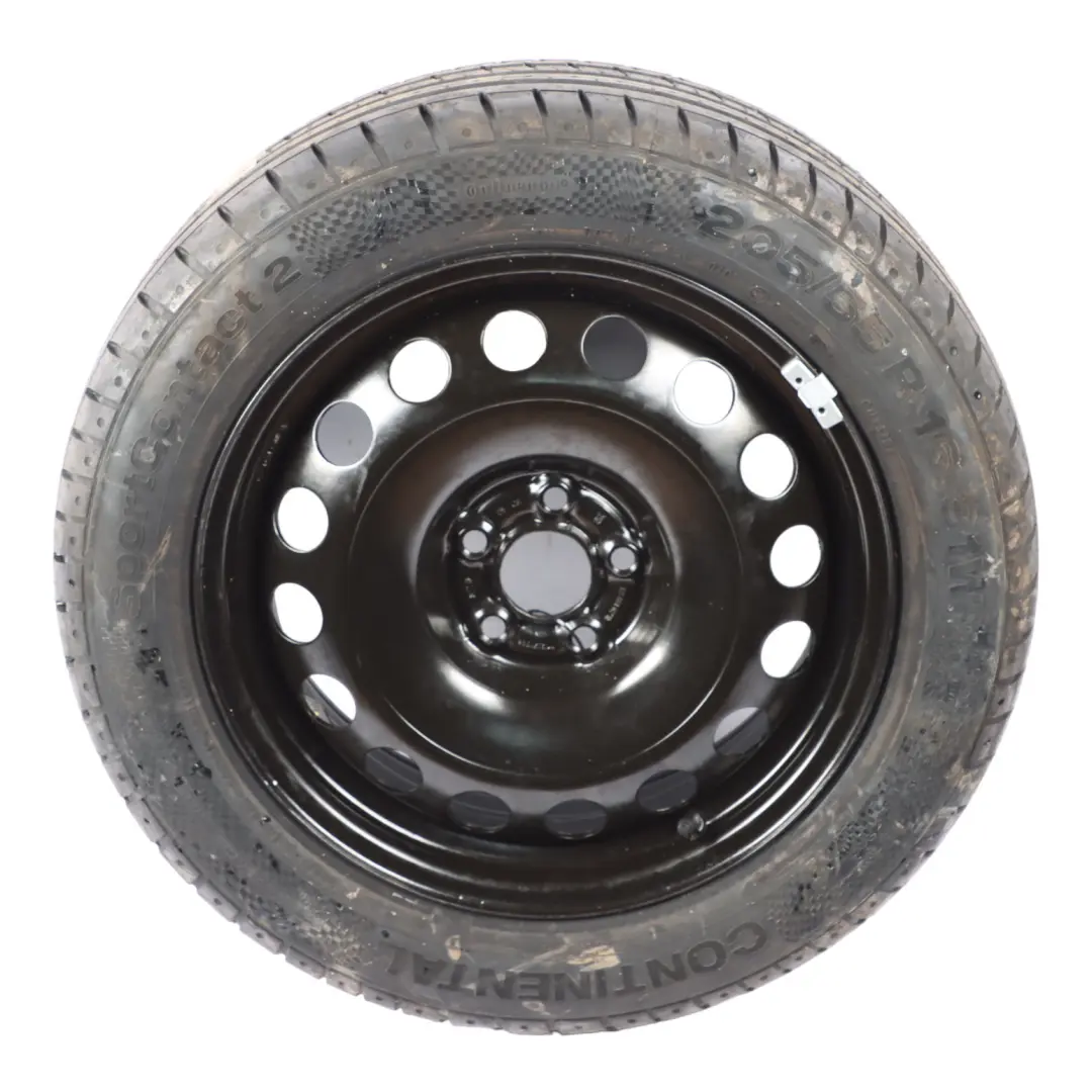 VW New Beetle Spare Wheel Steel R16 Tyre Continental 6,5J 205/55 - SKU 1J0601027R - Part number 1J0601027R