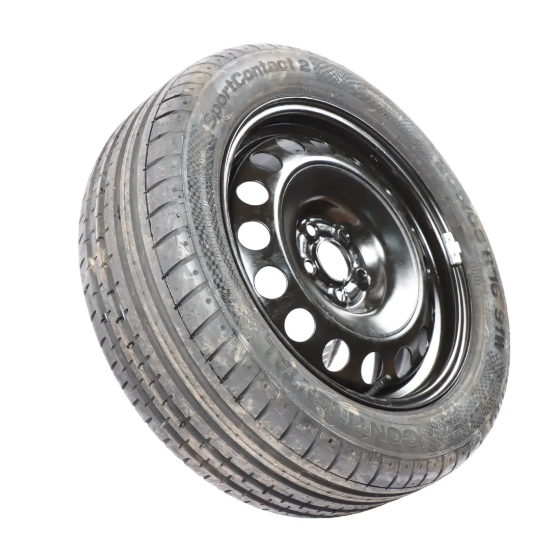 VW New Beetle Spare Wheel Steel R16 Tyre Continental 6,5J 205/55 - SKU 1J0601027R - Part number 1J0601027R