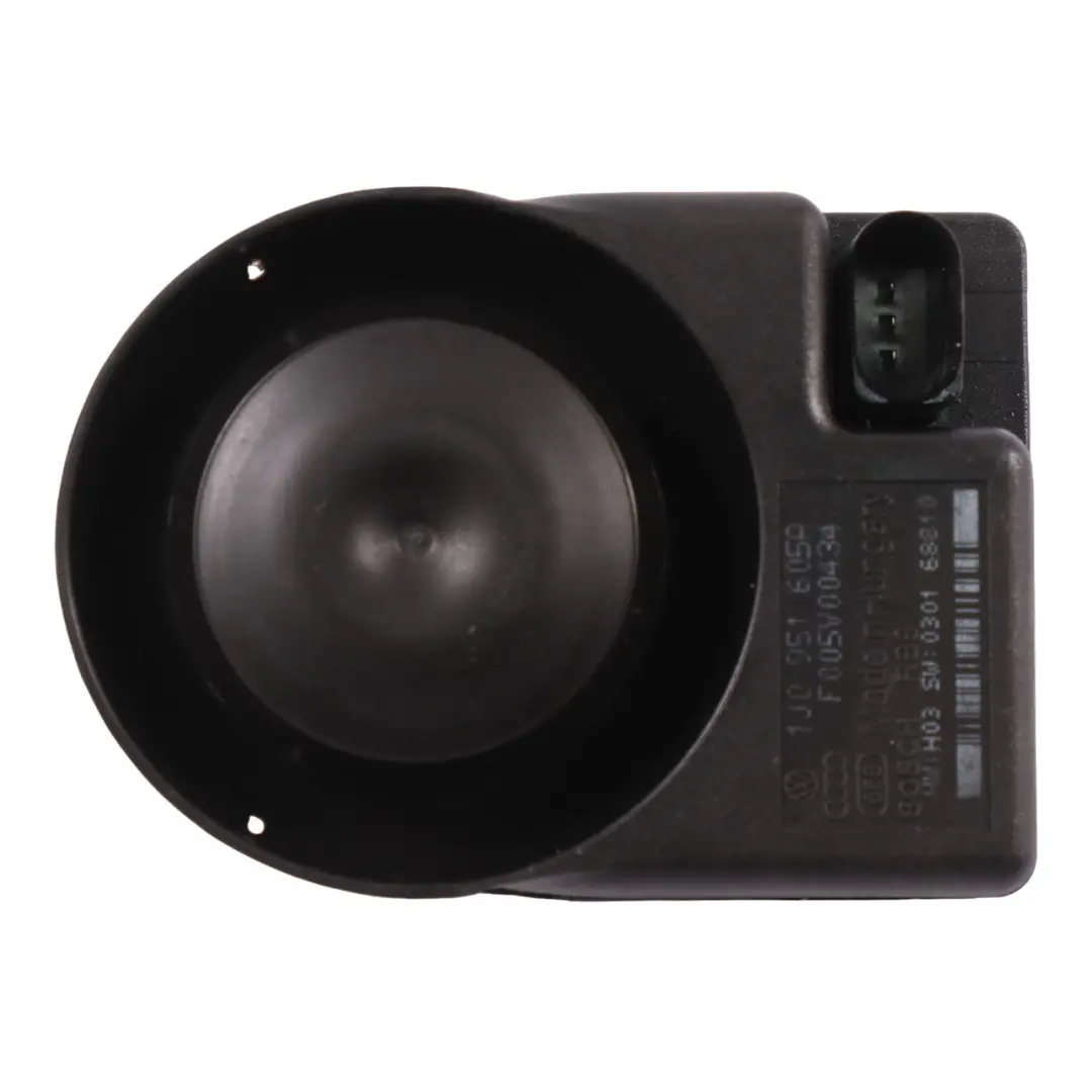 Alarm System Siren Anti-Theft Signal to Volkswagen Touareg with Part number 1J0951605A Volkswagen Touareg Alarm System Siren Anti-Theft Signal - SKU 1J0951605A - Part number 1J0951605A