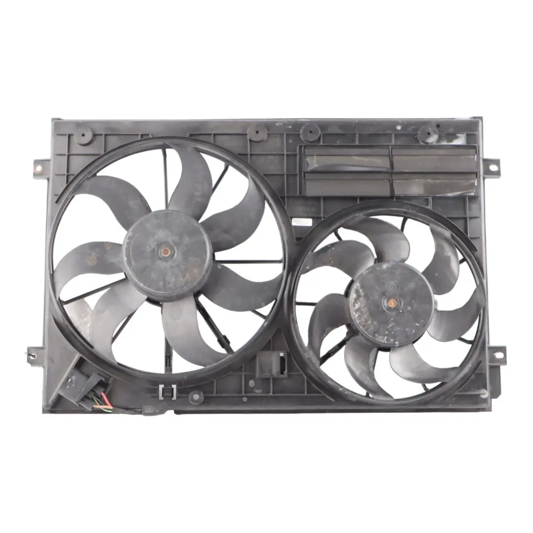 Skoda Octavia II Radiator Fan Cooling Coolant Fan Unit Shroud Motor - SKU 1K0121205AD - Part number 1K0121205AD