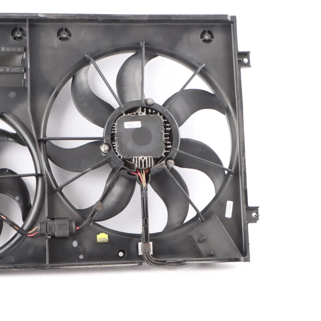 Skoda Octavia II Motor radiador ventilador líquido refrigerante - SKU 1K0121205AD - Número de pieza 1K0121205AD