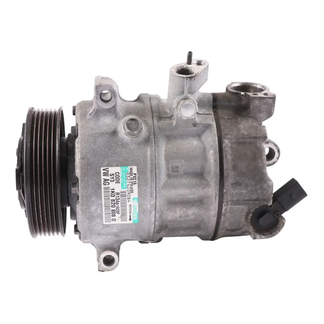 Volkswagen Golf MK6 Compresseur climatisation Pompe air conditionné - SKU 1K0820808D - Numéro de pièce 1K0820808D