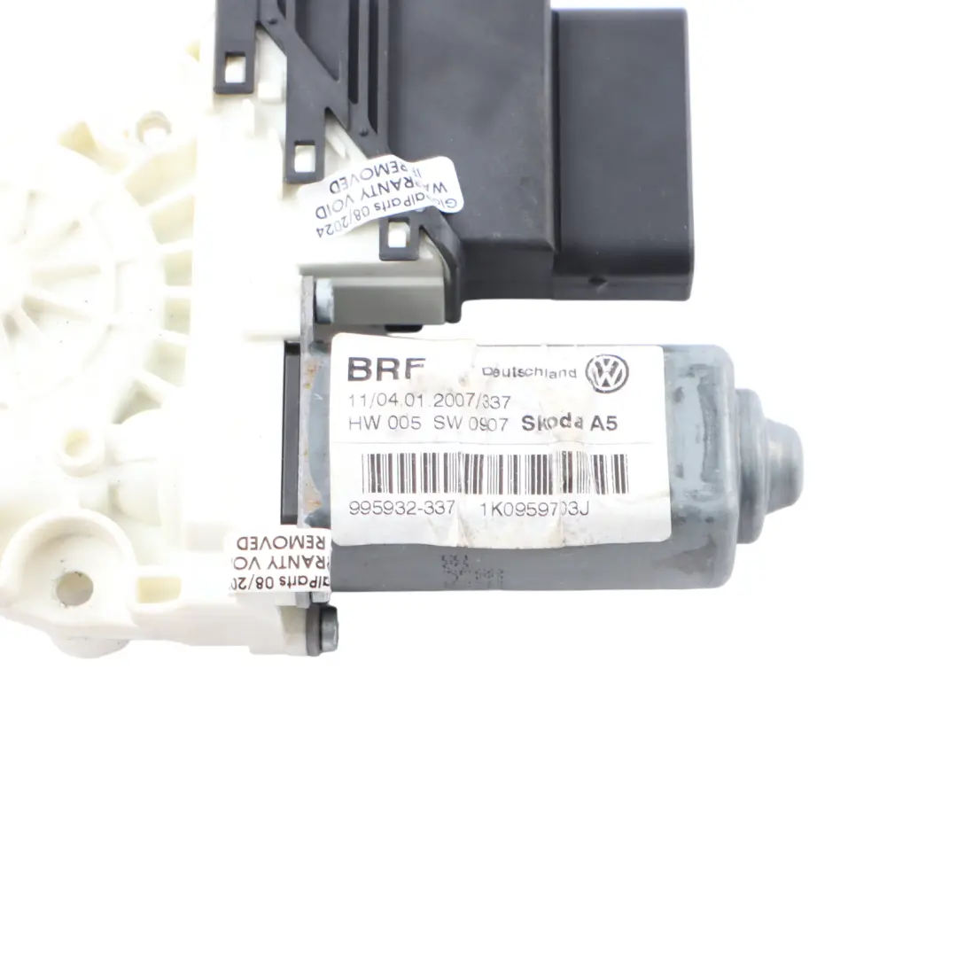 Skoda Octavia II Motore regolatore alzacristalli posteriore sinistro - SKU 1K0959703J - Numero di parte 1K0959703J