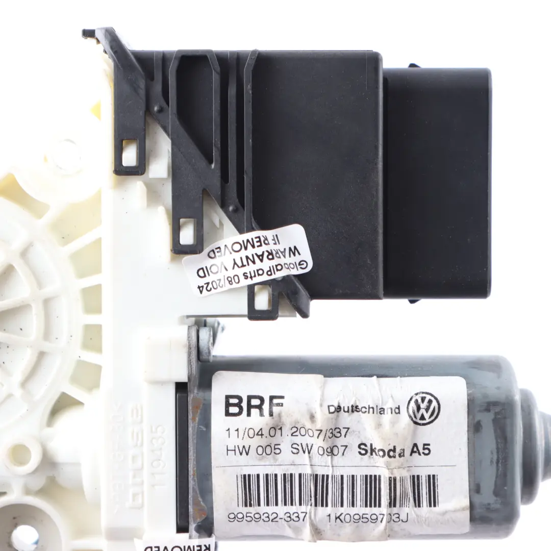 Elevalunas Regulador Motor Trasero Izquierdo para Skoda Octavia II con número de pieza 1K0959703J Skoda Octavia II Elevalunas Regulador Motor Trasero Izquierdo - SKU 1K0959703J - Número de pieza 1K0959703J