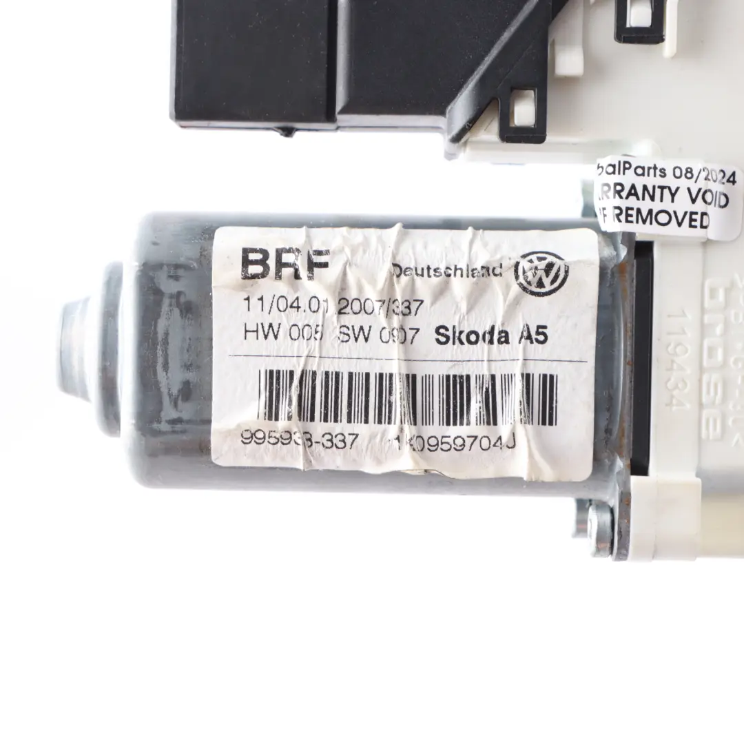 Window Lifter Regulator Motor Rear Right O/S to Skoda Octavia II with Part number 1K0959704J Skoda Octavia II Window Lifter Regulator Motor Rear Right O/S - SKU 1K0959704J - Part number 1K0959704J