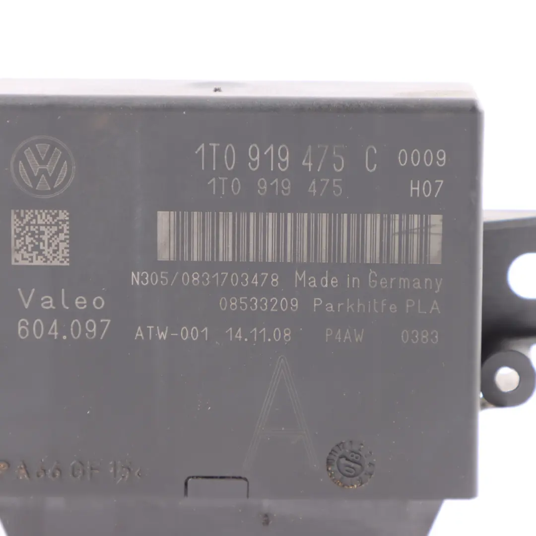 PLA Module VW Tiguan 5N Parking Assist Control Unit Module to with Part number 1T0919475C PLA Module VW Tiguan 5N Parking Assist Control Unit Module - SKU 1T0919475C - Part number 1T0919475C