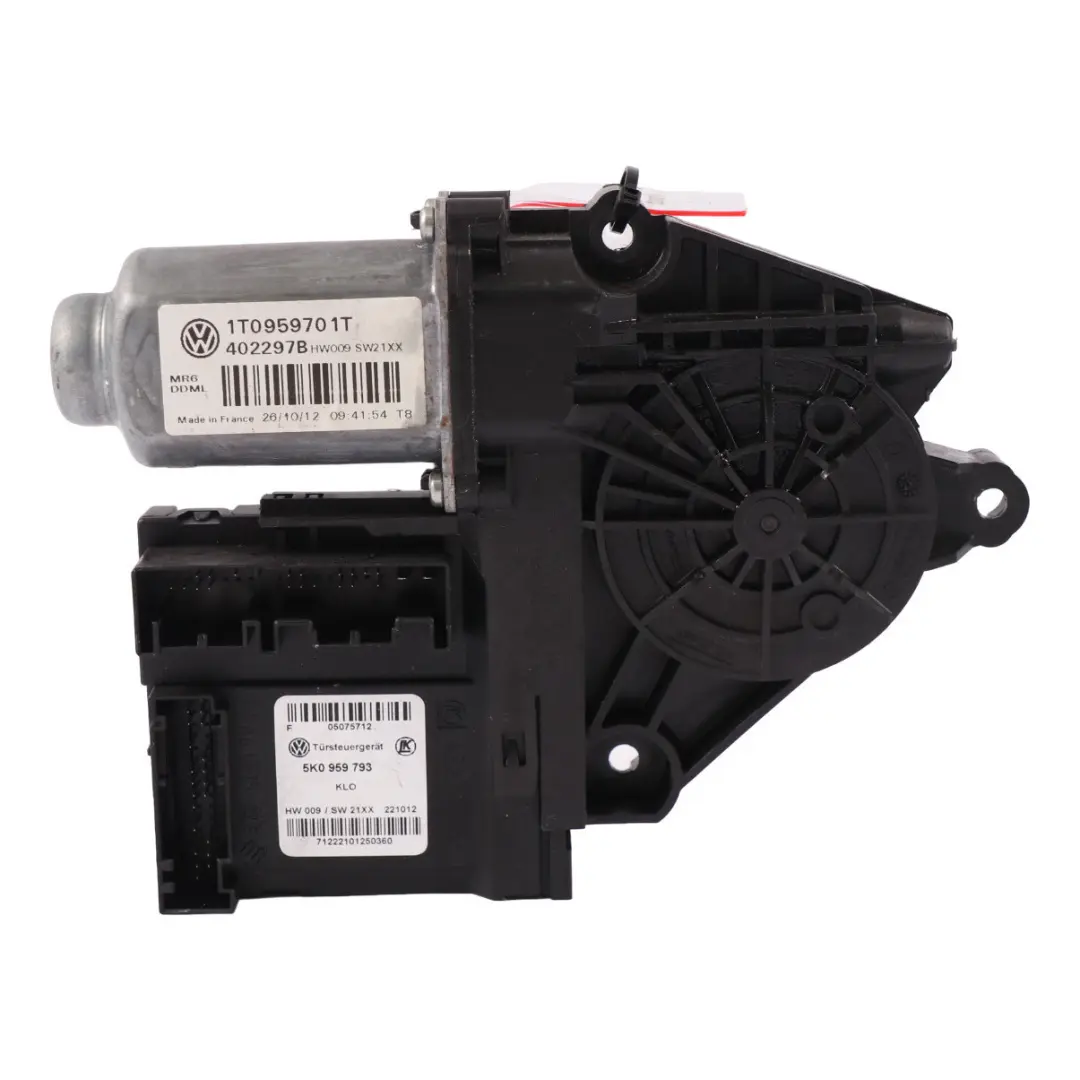 VW Caddy Lève Vitre Moteur Côté Conducteur Régulateur Entraînement - SKU 1T0959701AF - Numéro de pièce 1T0959701AF