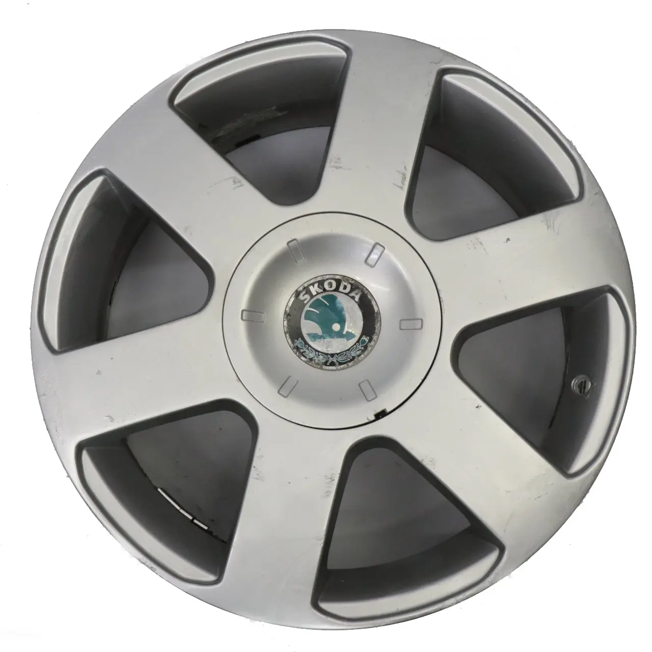 Skoda Octavia II Cerchio in lega argento 6,5J 16" ET:50 1Z0601025B