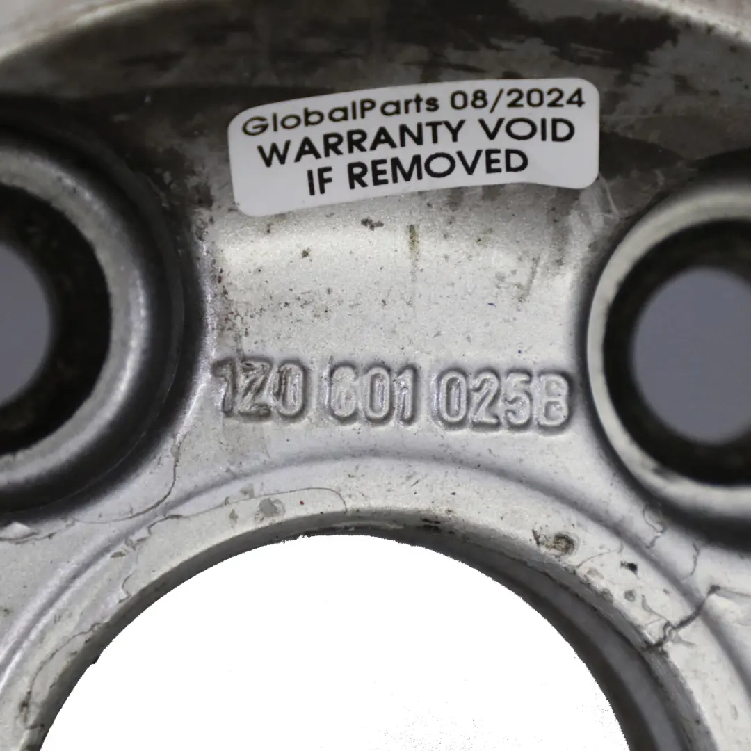 Skoda Octavia II Silver Alloy Wheel Rim 6,5J 16" ET:50 1Z0601025B - SKU 1Z0601025B-1 - Part number 1Z0601025B-1