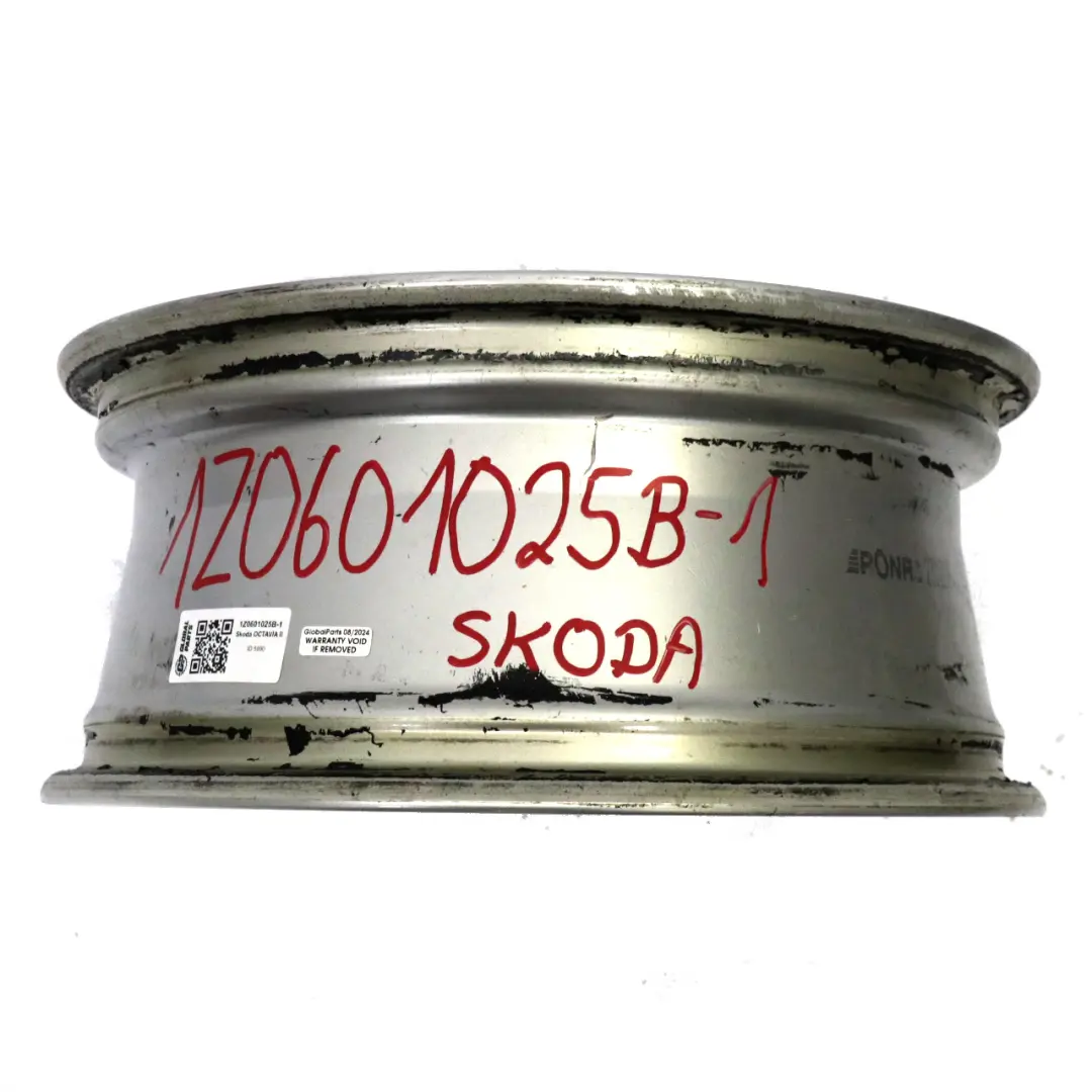 Plata Llanta de aleación 6,5J 16" ET:50 1Z0601025B para Skoda Octavia II con número de pieza 1Z0601025B-1 Skoda Octavia II Plata Llanta de aleación 6,5J 16" ET:50 1Z0601025B - SKU 1Z0601025B-1 - Número de pieza 1Z0601025B-1