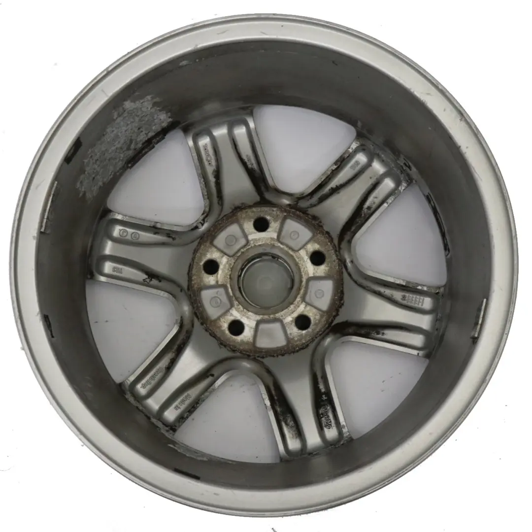 Skoda Octavia II Silver Alloy Wheel Rim 6,5J 16" ET:50 1Z0601025B - SKU 1Z0601025B-1 - Part number 1Z0601025B-1