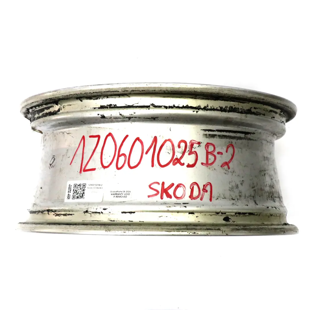 Srebrna felga aluminiowa Skoda Octavia II 6,5J 16" ET:50 do o numerze 1Z0601025B Srebrna felga aluminiowa Skoda Octavia II 6,5J 16" ET:50 - SKU 1Z0601025B-2 - Numer Części 1Z0601025B