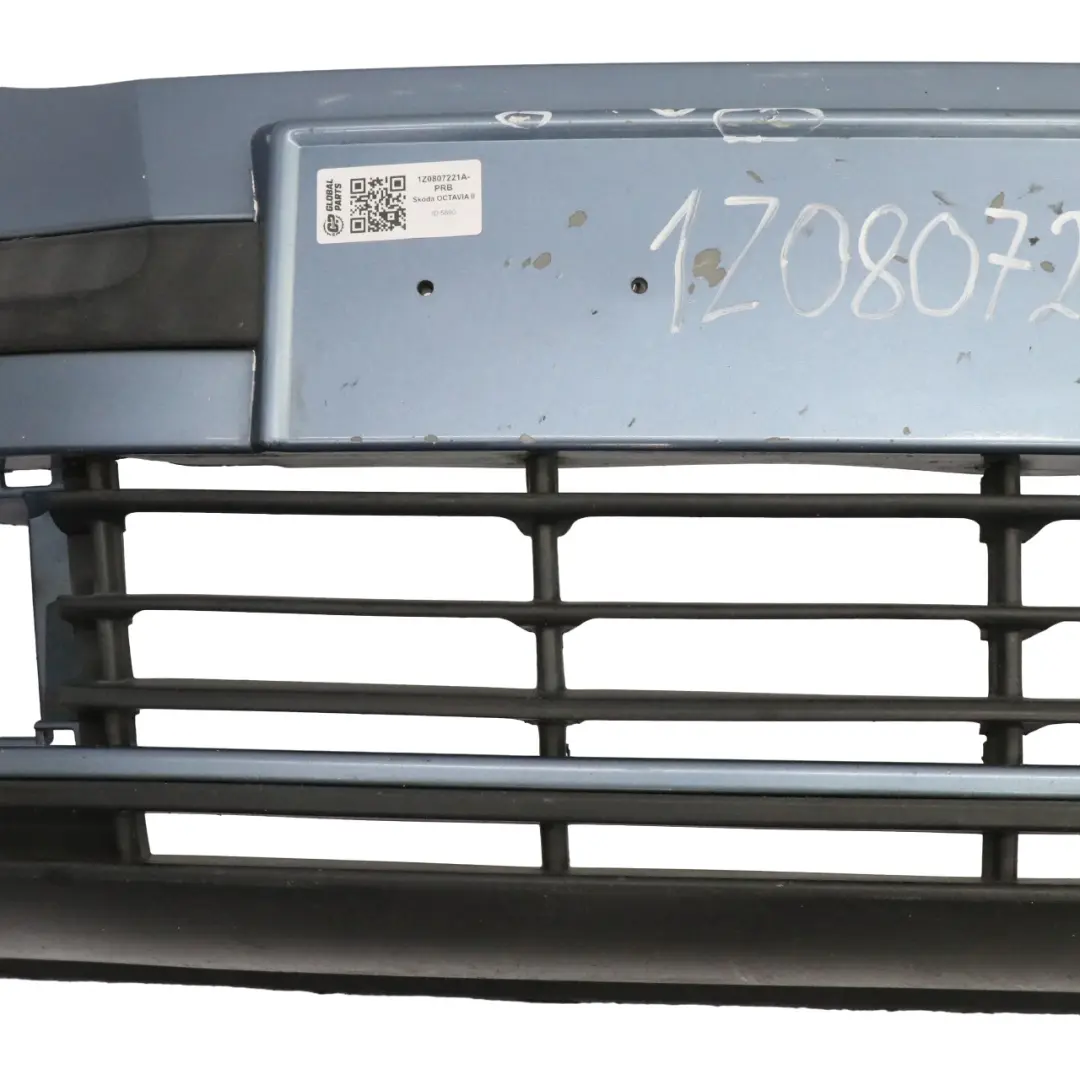 Front Bumper Skoda Octavia II Front Trim Panel Cover Prince Blue F5X to with Part number 1Z0807221A-PRB Front Bumper Skoda Octavia II Front Trim Panel Cover Prince Blue F5X - SKU 1Z0807221A-PRB - Part number 1Z0807221A-PRB