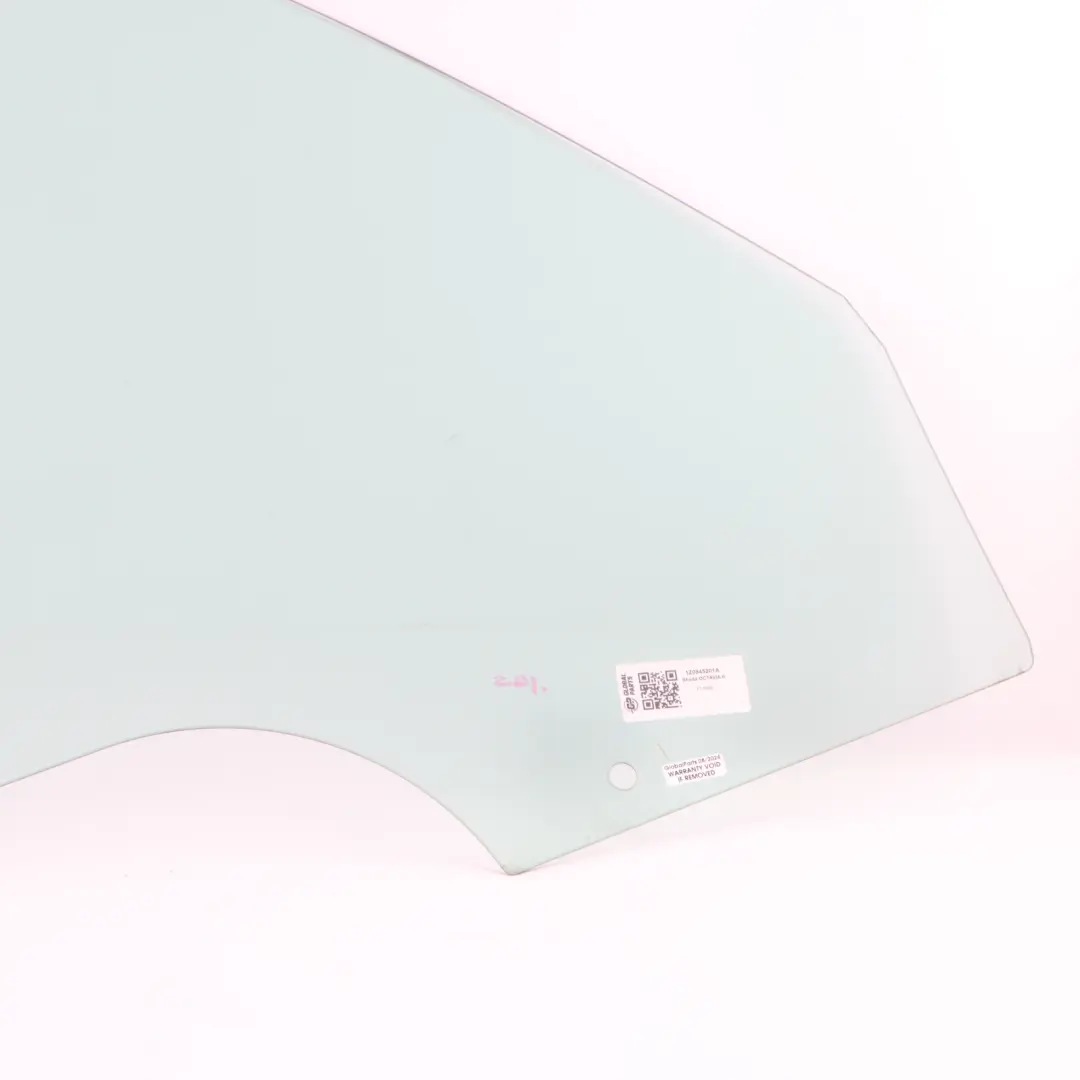 Skoda Octavia II Door Window Glass Front Left N/S Door Green AS2 - SKU 1Z0845201A - Part number 1Z0845201A