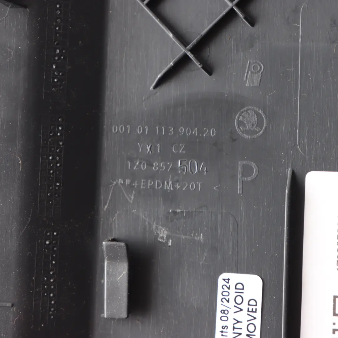 Dashboard End Right O/S Panel Side Trim Covering to Skoda Octavia II with Part number 1Z0857504 Skoda Octavia II Dashboard End Right O/S Panel Side Trim Covering - SKU 1Z0857504 - Part number 1Z0857504