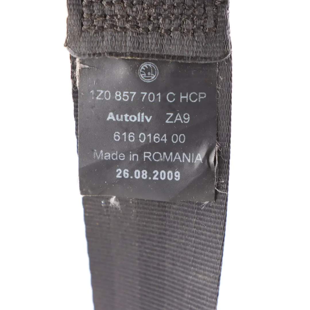 Skoda Octavia II Sicherheitsgurt Vorne Links Schwarz - SKU 1Z0857701C - Teilenummer 1Z0857701C