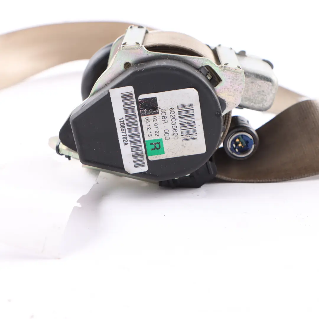 Belt Front Right O/S Safety Belt Cream to Skoda Octavia II Seat with Part number 1Z0857702B Skoda Octavia II Seat Belt Front Right O/S Safety Belt Cream - SKU 1Z0857702B - Part number 1Z0857702B