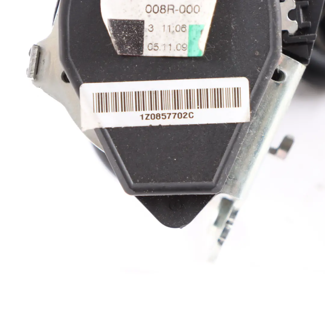 Skoda Octavia II Seatbelt Front Right O/S Seat Safety Belt Black - SKU 1Z0857702C - Part number 1Z0857702C