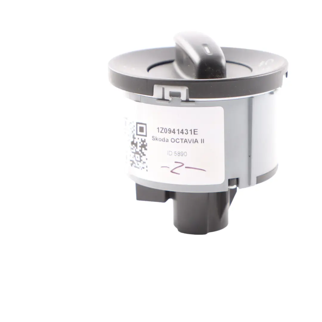 Headlight Switch Unit Light Control Panel to Skoda Octavia II with Part number 1Z0941431E Skoda Octavia II Headlight Switch Unit Light Control Panel - SKU 1Z0941431E - Part number 1Z0941431E