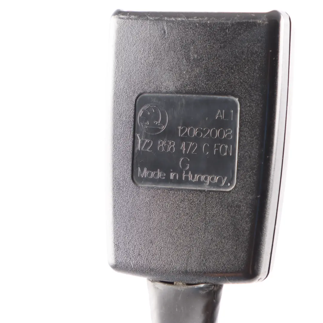 Front Seat Belt Buckle Right O/S Safety Belt Buckle to Skoda Octavia II with Part number 1Z2858472C Skoda Octavia II Front Seat Belt Buckle Right O/S Safety Belt Buckle - SKU RHD-1Z2858472C - Part number 1Z2858472C