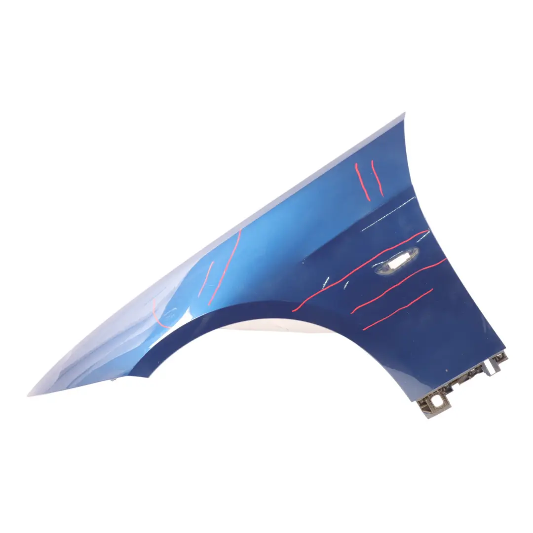 Side Panel Fender Wing Front Left N/S Le Mans Blue Metallic - 381 to BMW E92 Coupe with Part number 2155919 BMW E92 Coupe Side Panel Fender Wing Front Left N/S Le Mans Blue Metallic - 381 - SKU 2155919-LMB2 - Part number 2155919