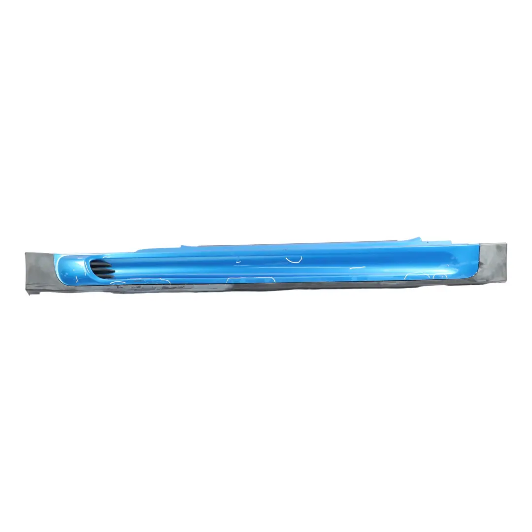 Right Door O/S Sill Skirt Side Laser Blue Metallic - A59 to Mini R56 R57 JCW with Part number 2156418 Mini R56 R57 JCW Right Door O/S Sill Skirt Side Laser Blue Metallic - A59 - SKU 2156418-LAB - Part number 2156418