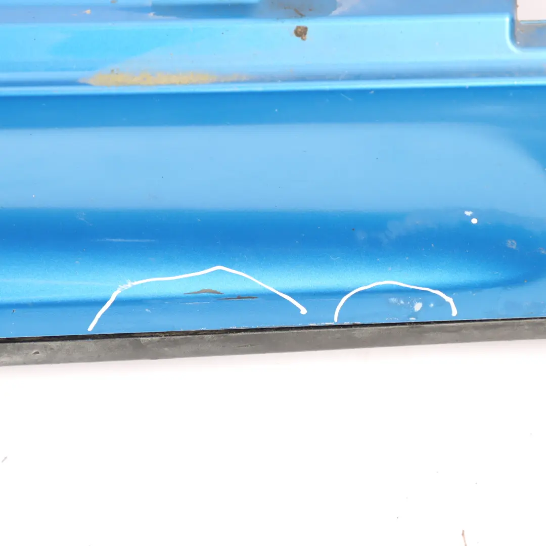 Right Door O/S Sill Skirt Side Laser Blue Metallic - A59 to Mini R56 R57 JCW with Part number 2156418 Mini R56 R57 JCW Right Door O/S Sill Skirt Side Laser Blue Metallic - A59 - SKU 2156418-LAB - Part number 2156418
