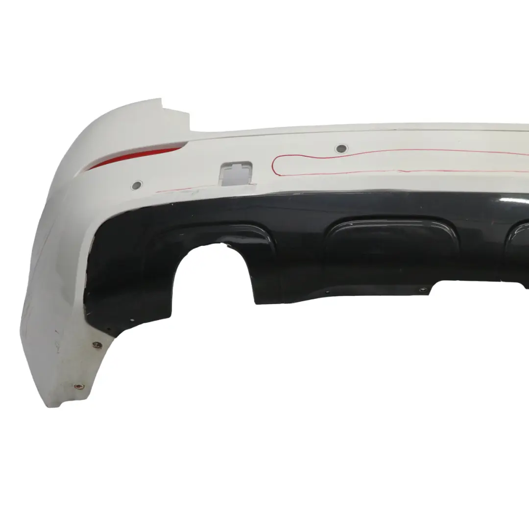 Bumper M Sport Trim Panel PDC Alpinweiss White - 300 to BMW X1 E84 Rear with Part number 2212611 BMW X1 E84 Rear Bumper M Sport Trim Panel PDC Alpinweiss White - 300 - SKU 2212611-AW1 - Part number 2212611