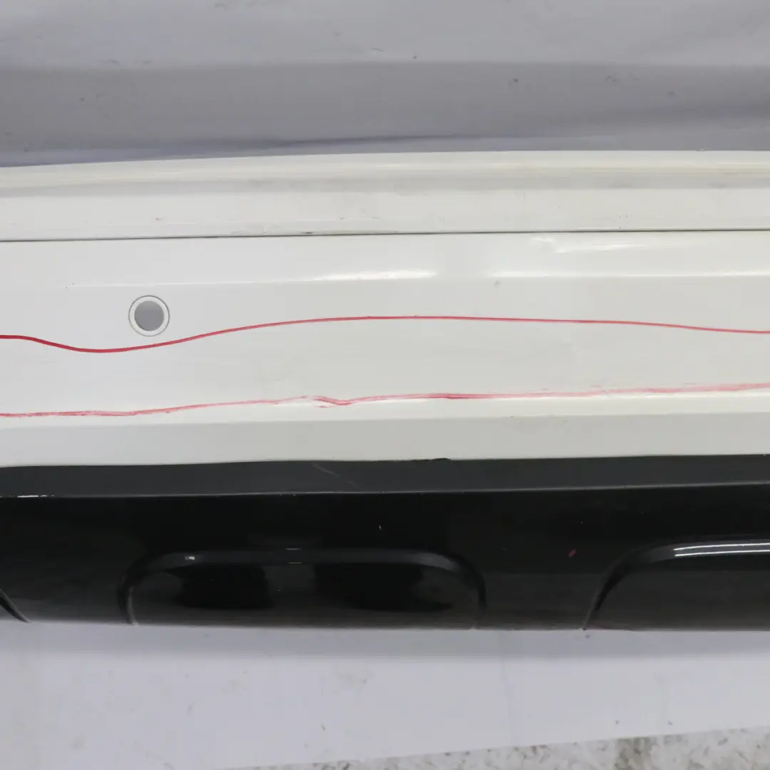 Bumper M Sport Trim Panel PDC Alpinweiss White - 300 to BMW X1 E84 Rear with Part number 2212611 BMW X1 E84 Rear Bumper M Sport Trim Panel PDC Alpinweiss White - 300 - SKU 2212611-AW1 - Part number 2212611