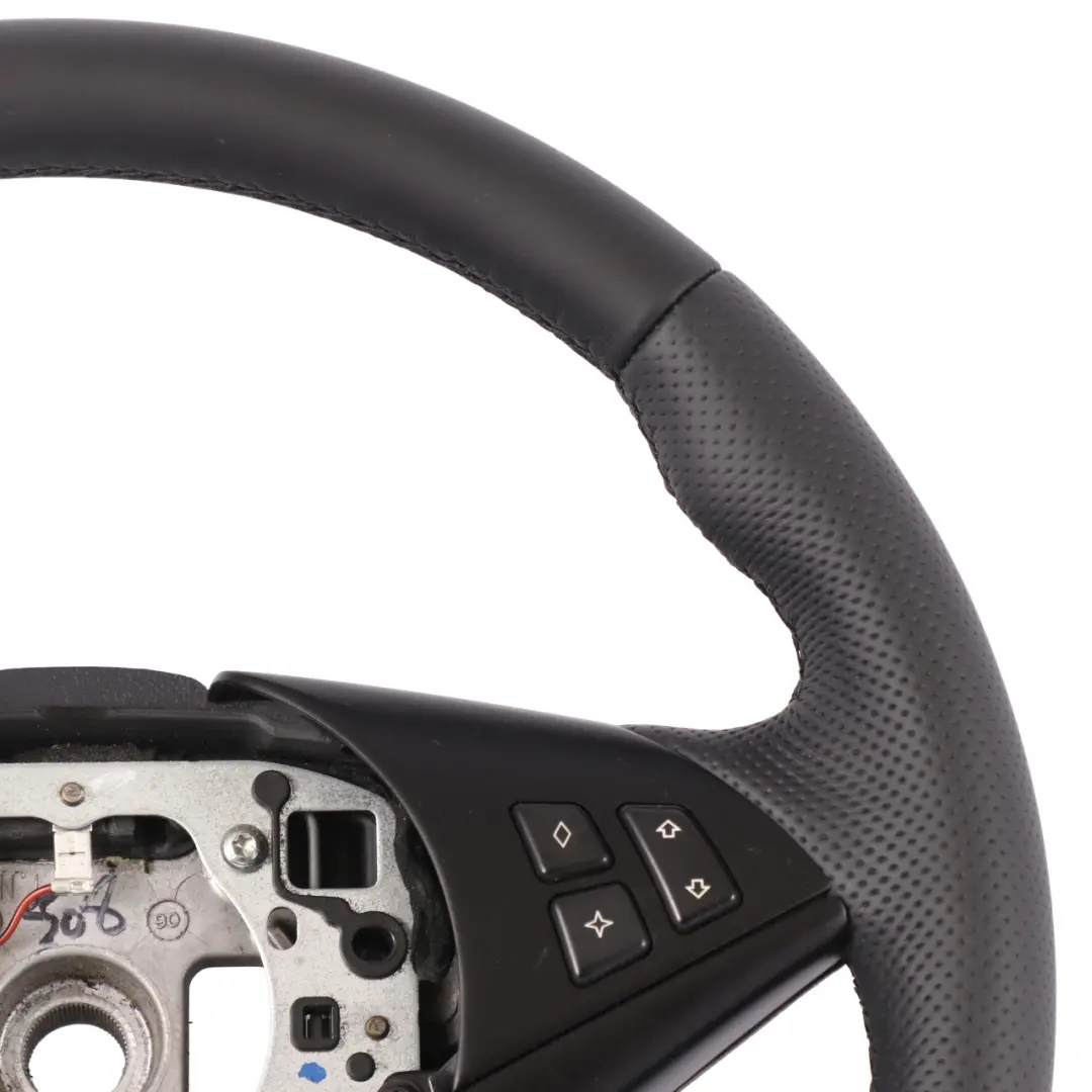 Leather M-Sport Steering Wheel Black Thread to BMW E60 E61 E63 E64 NEW with Part number 2283939 BMW E60 E61 E63 E64 NEW Leather M-Sport Steering Wheel Black Thread - SKU 2283939-3 - Part number 2283939