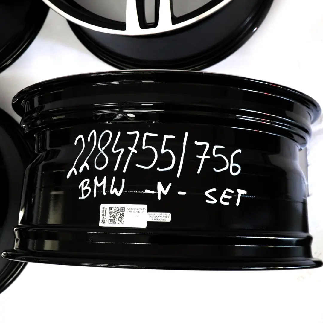 BMW F80 M3 F82 M4 Juego Llantas Aleación 19" M Doble Radio 437 2284755 2284756 - SKU 2284755/2284756 - Número de pieza 2284755/2284756