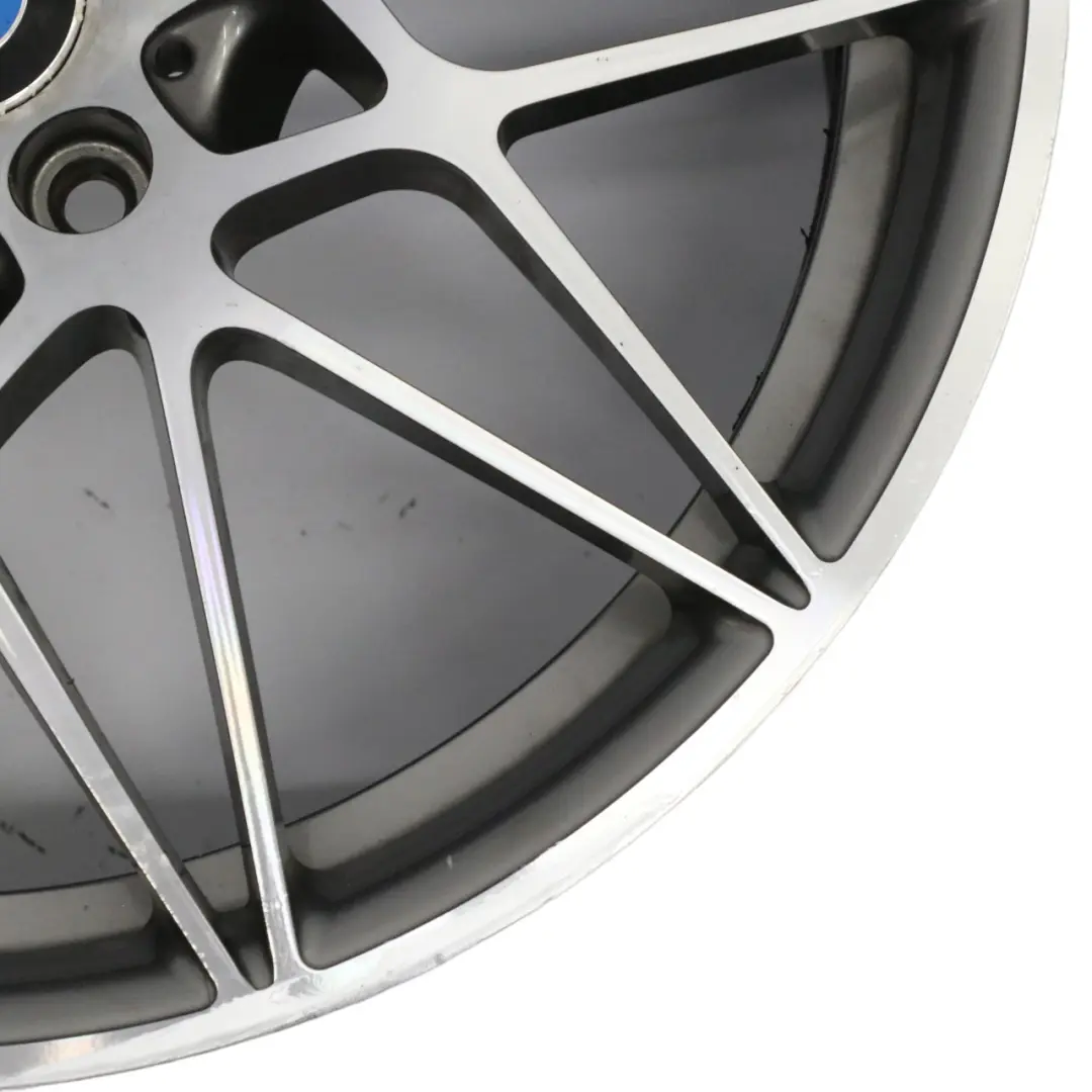 Ferric Grey Rear Wheel Alloy Rim 20" M Star Spoke 666 10J to BMW F80 M3 with Part number 2287501 BMW F80 M3 Ferric Grey Rear Wheel Alloy Rim 20" M Star Spoke 666 10J - SKU 2287501-1 - Part number 2287501