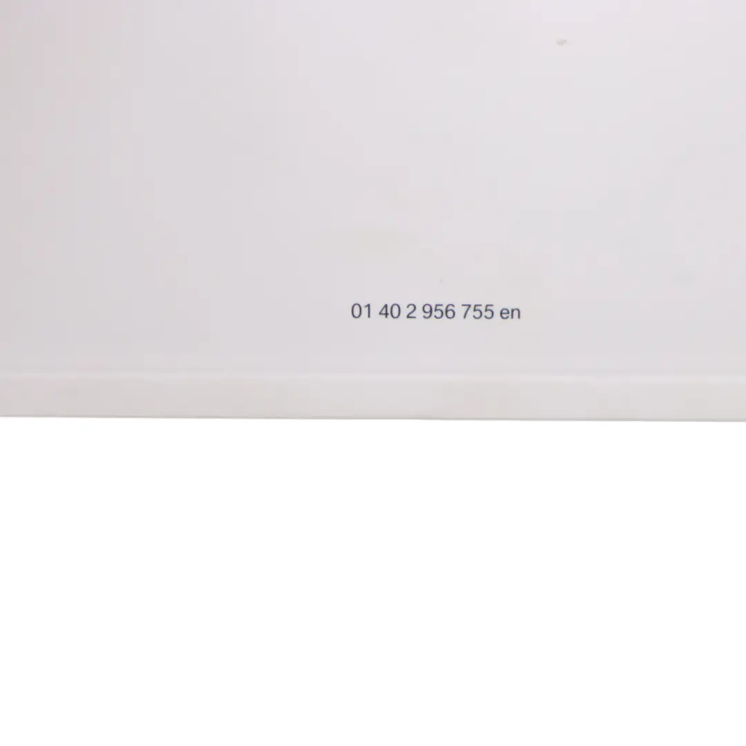 BMW F32 English Service Owner's Manual Handbook Booklet Case Wallet - SKU 2956755 - Part number 2956755