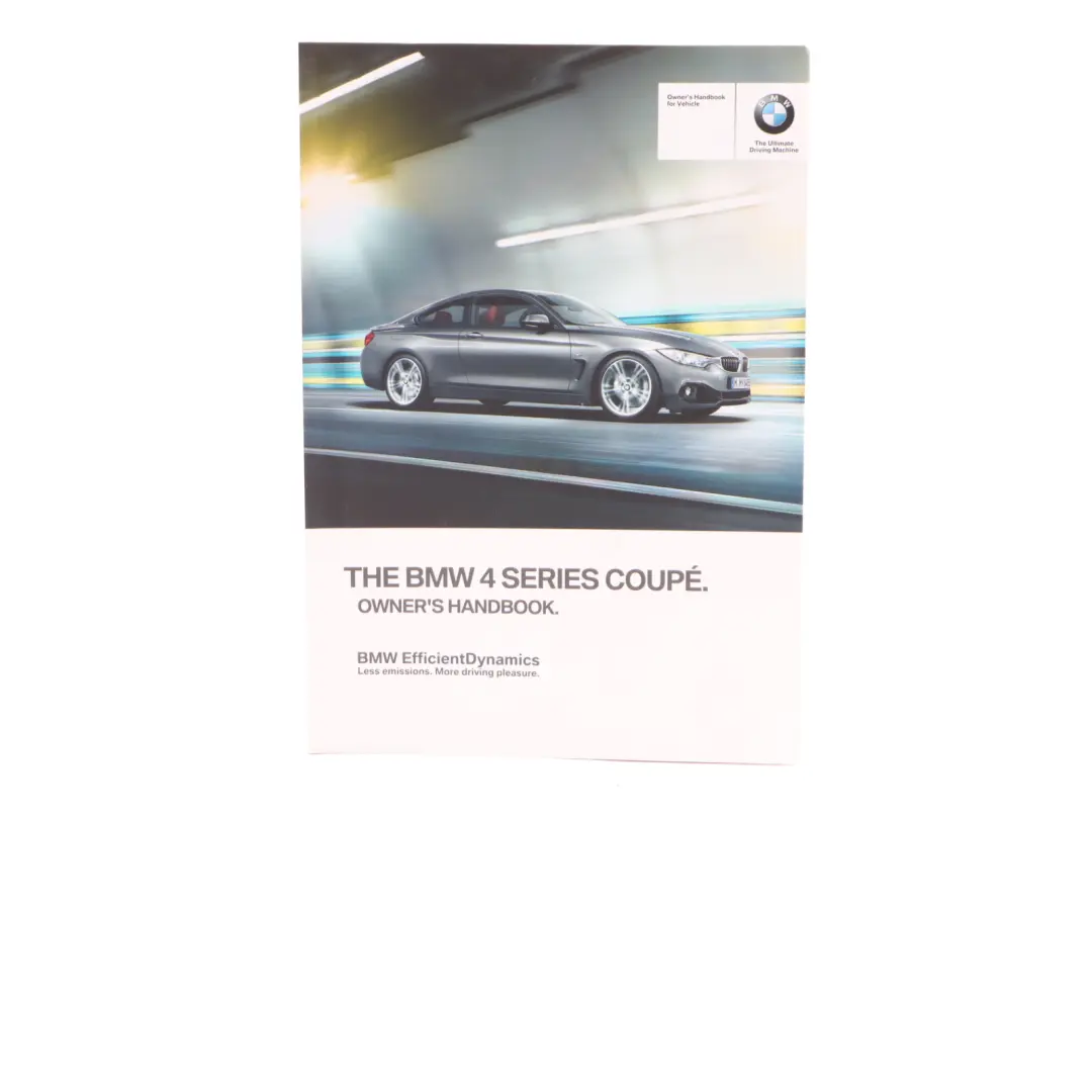 BMW F32 English Service Owner's Manual Handbook Booklet Case Wallet - SKU 2956755 - Part number 2956755