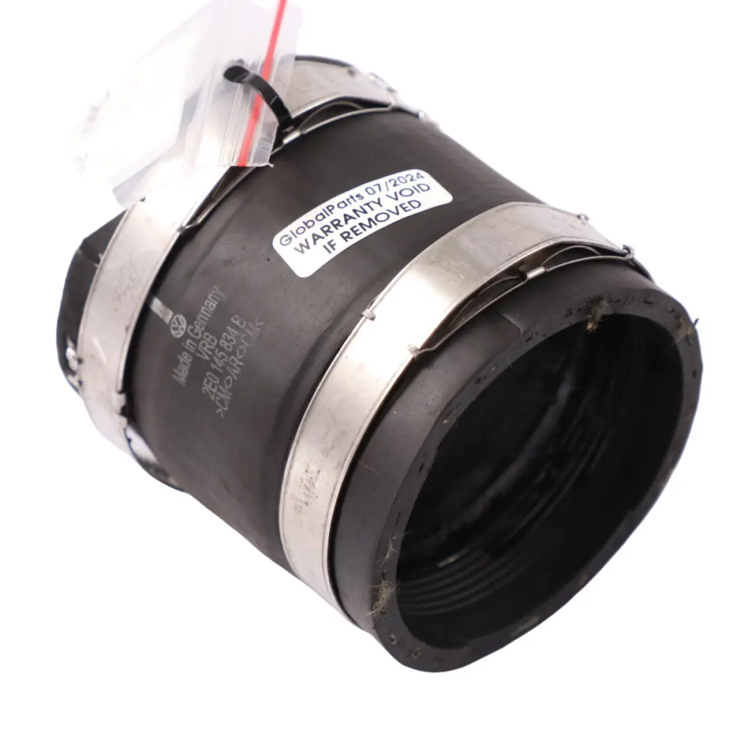 Intake Pipe Hose Line Connector to VW Volkswagen Crafter Intercooler Air with Part number 2E0145834B VW Volkswagen Crafter Intercooler Air Intake Pipe Hose Line Connector - SKU 2E0145834B - Part number 2E0145834B