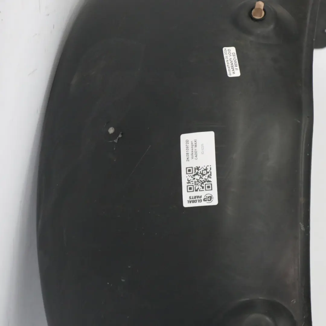 Volkswagen Caddy Maxi Protection passage roue contre arrière droite - SKU 2K0810972D - Numéro de pièce 2K0810972D