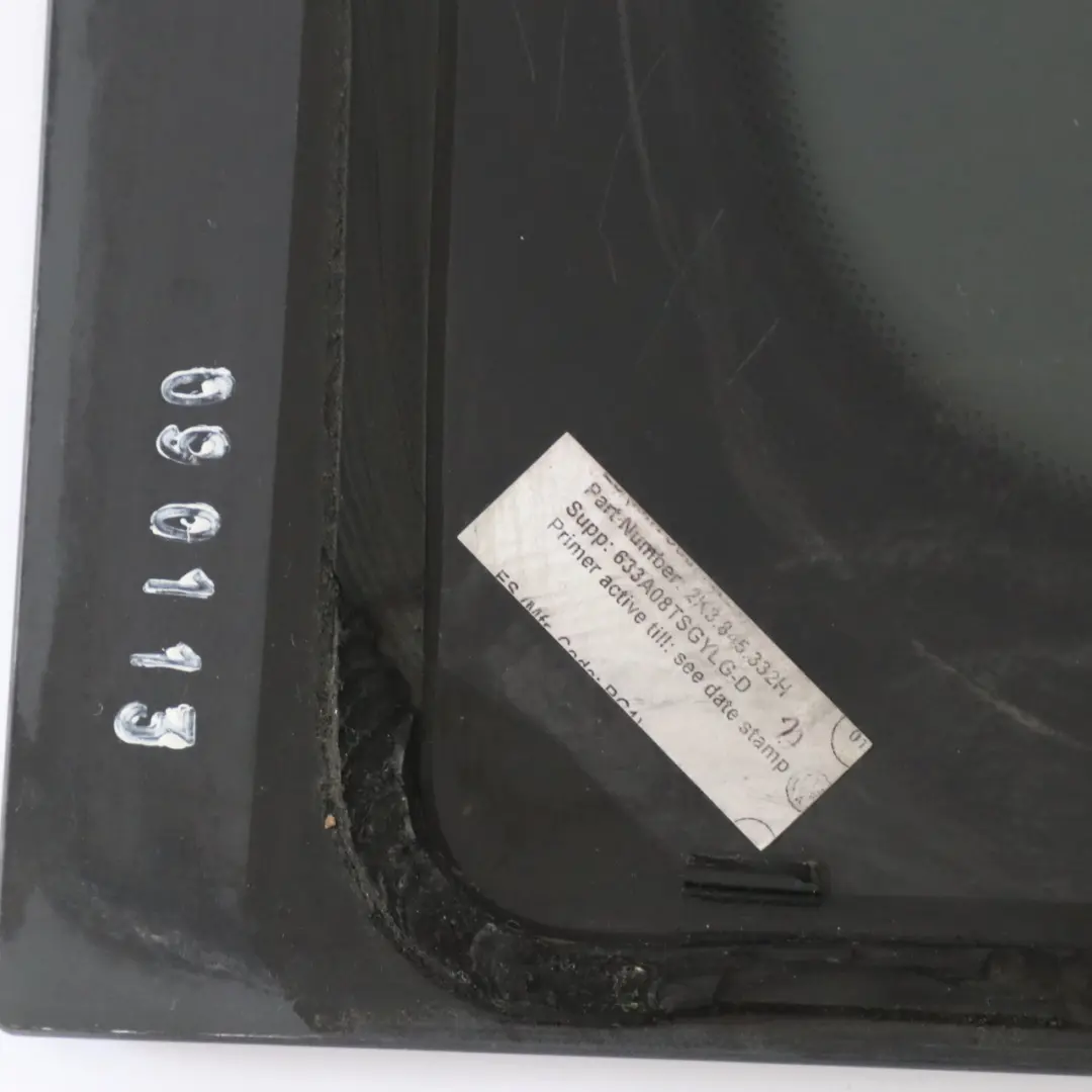 Vordere Linke Seitenwand Fenster Schwarz Glas für Volkswagen Caddy Maxi mit Teilenummer 2K3845332H Volkswagen Caddy Maxi Vordere Linke Seitenwand Fenster Schwarz Glas - SKU 2K3845332H - Teilenummer 2K3845332H